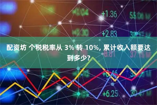 配资坊 个税税率从 3% 转 10%, 累计收入额要达到多少?