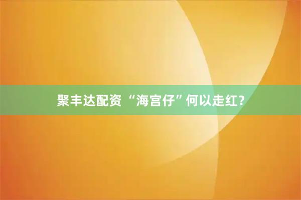 聚丰达配资 “海宫仔”何以走红？