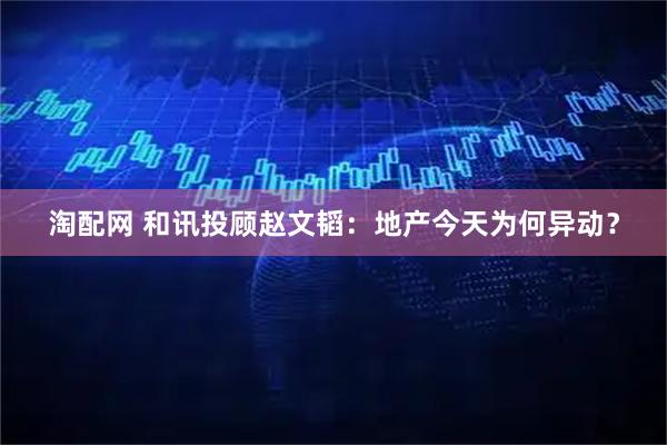 淘配网 和讯投顾赵文韬：地产今天为何异动？